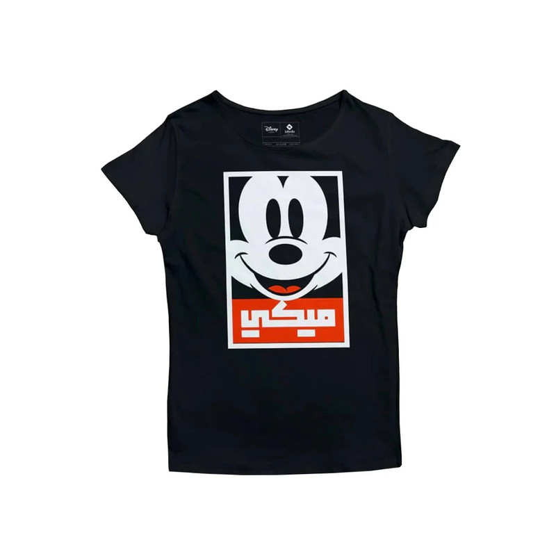 Jobedu Smiley Mickey Kids' T-shirt - 4 Years - Black - تي-شيرت